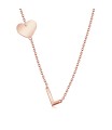 Heart with L Silver Necklace SPE-5744